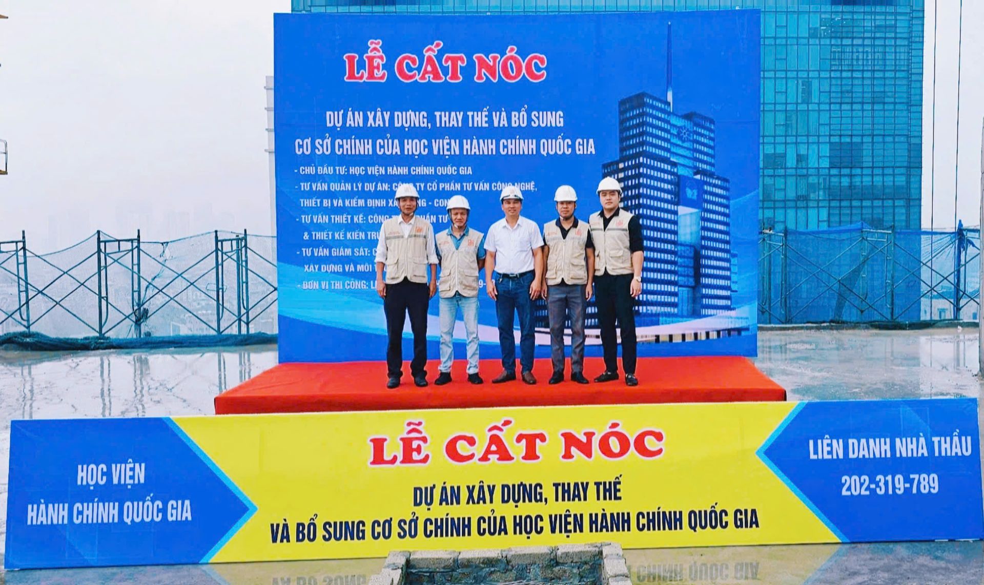 C&E hân hoan tham dự Lễ cất nóc Dự án Xây dựng, Thay thế và Bổ sung Cơ sở chính của Học viện Hành chính Quốc Gia