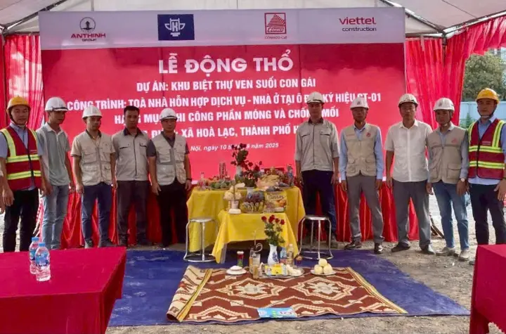 C&E THAM DỰ LỄ ĐỘNG THỔ DỰ ÁN TÒA NHÀ HỖN HỢP CT-01 TẠI HÀ NỘI