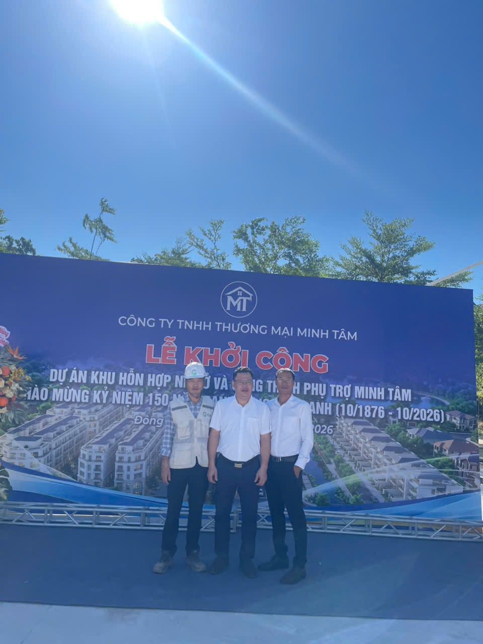 C&E THAM DỰ LỄ KHỞI CÔNG DỰ ÁN KHU HỖN HỢP NHÀ Ở VÀ CÔNG TRÌNH PHỤ TRỢ MINH TÂM TẠI ĐÔNG ANH
