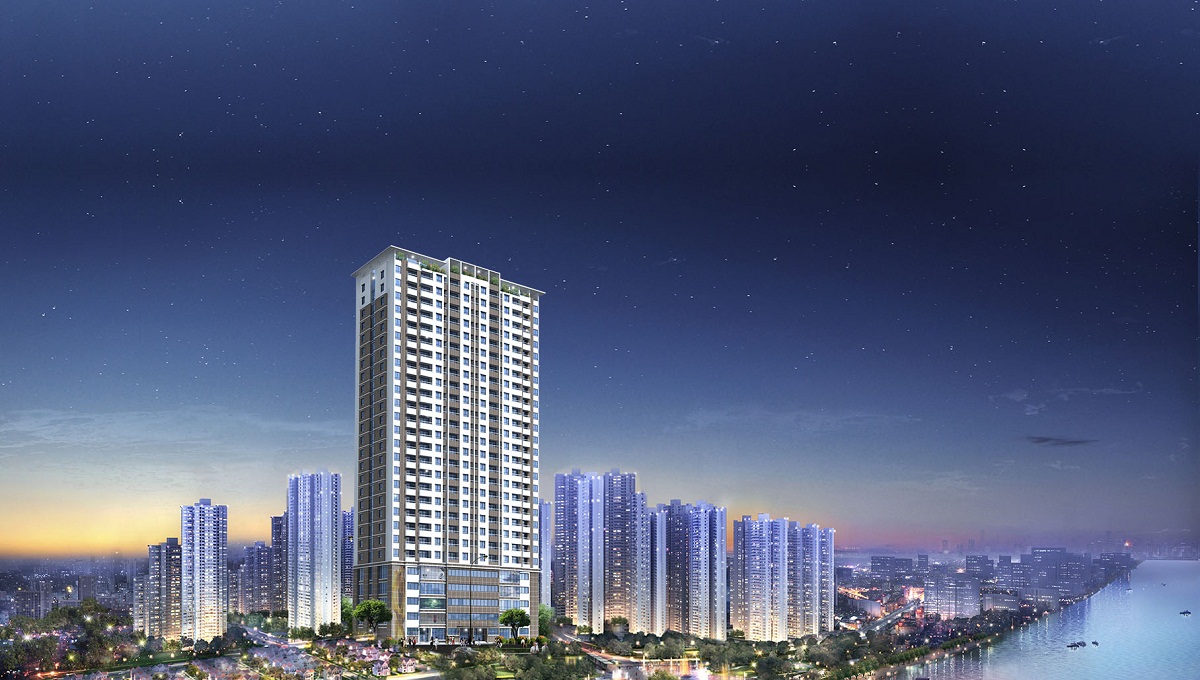 Khu nhà ở cao tầng, VP làm việc và nhà ở thấp tầng
