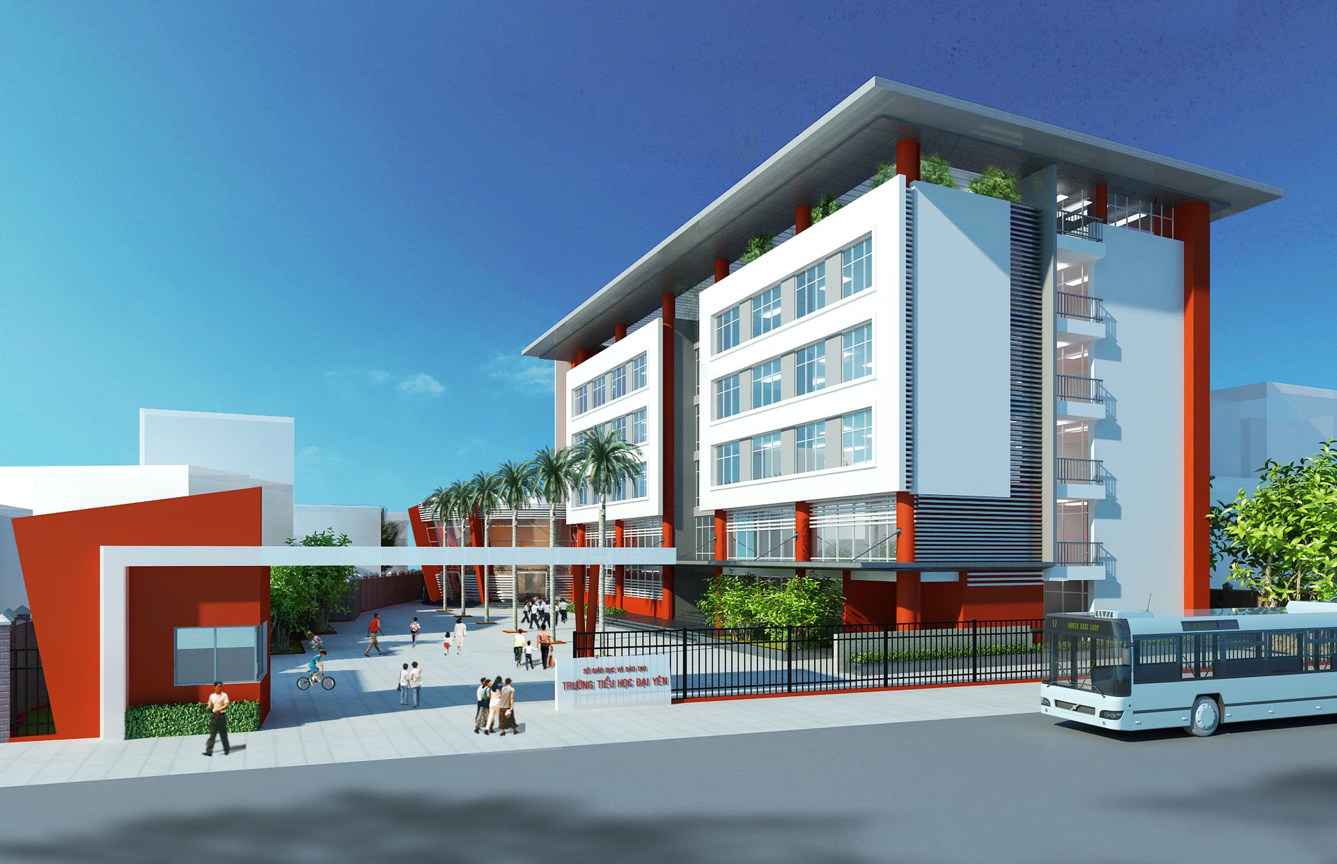 Xây dựng mới trường tiểu học Đại Yên